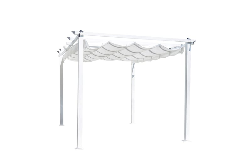Pergola Lazio 348 cm - Valkoinen - Puutarhakalusteet - Aurinkosuoja - Pergola