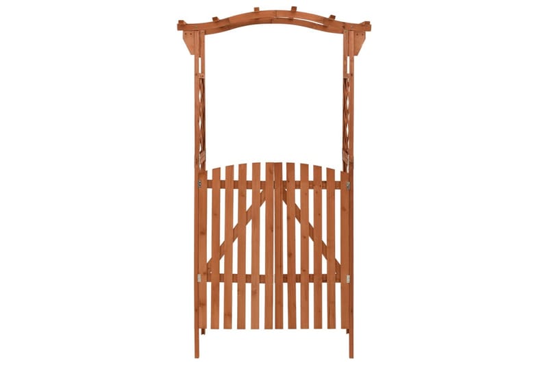 Pergola portilla 116x40x204 cm täysi kuusi - Ruskea - Puutarhakalusteet - Aurinkosuoja - Pergola