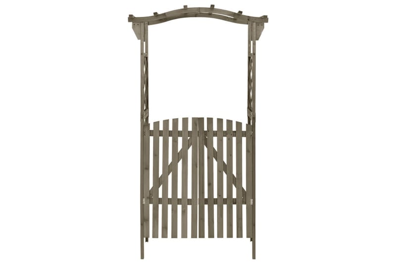 Pergola portilla 116x40x204 cm harmaa täysi kuusi - Harmaa - Grilliteltta - Pergola