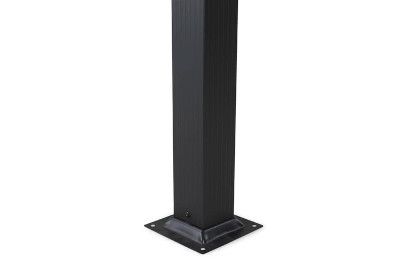 Vapaasti seisova pergola taitettavalla katolla terassille ja puutarhaan 4x3 - Musta / Alumiini - Puutarhakalusteet - Aurinkosuoja - Pergola