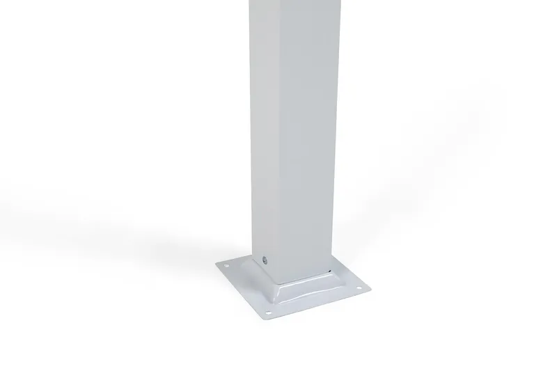 Vapaasti seisova pergola taitettavalla katolla terassille ja puutarhaan 4x3 - Valkoinen / Alumiini - Puutarhakalusteet - Aurinkosuoja - Pergola