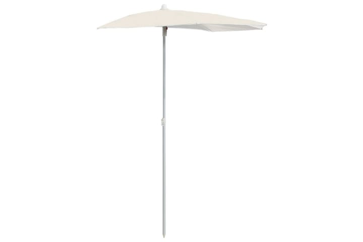 Puoliaurinkovarjo tangolla 180x90 cm hiekka - Aurinkovarjo