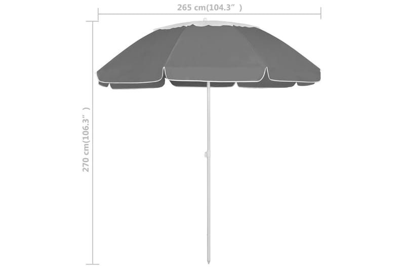 Rantavarjo antrasiitti 300 cm - Puutarhakalusteet - Aurinkosuoja - Aurinkovarjo