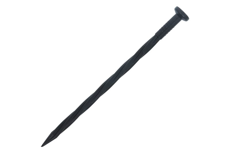 Joustava nurmikonreunus 30 tappia 10 m 5 cm - Musta - Puutarhakalusteet - Aurinkosuoja - Sermit ja tuulisuojat