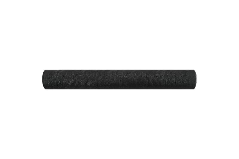 Näkösuoja musta 1x25 m HDPE 75 g/m² - Puutarhakalusteet - Aurinkosuoja - Sermit ja tuulisuojat
