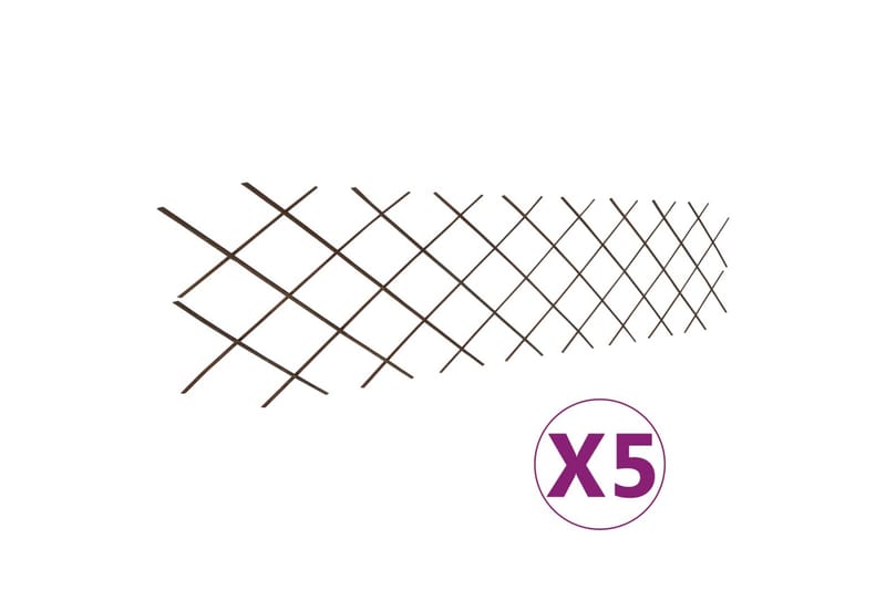 Pajusäleikköaidat 5 kpl 180x60 cm - Ruskea - Piha & ulkoaltaat - Viljely & puutarhanhoito - Kasvihuone
 - Kasvihuonetarvikkeet