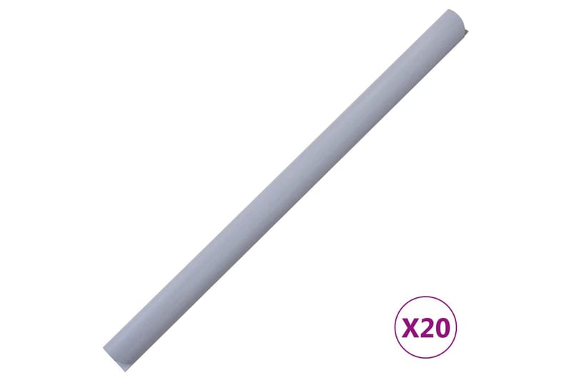 Puutarhan yksityisyyden suoja PVC 35x0,19 m - Harmaa - Puutarhakalusteet - Aurinkosuoja - Sermit ja tuulisuojat