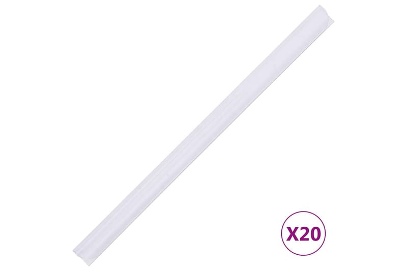 Puutarhan yksityisyyden suoja PVC 35x0,19 m valkoinen - Valkoinen - Puutarhakalusteet - Aurinkosuoja - Sermit ja tuulisuojat