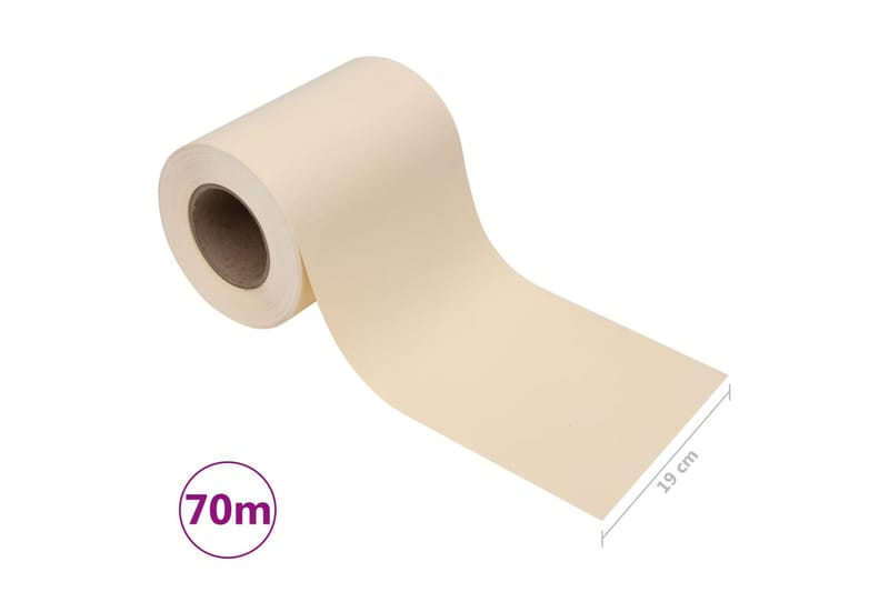 Puutarhan yksityisyyden suoja PVC 70x0,19 m kerma - Kerma - Puutarhakalusteet - Aurinkosuoja - Sermit ja tuulisuojat