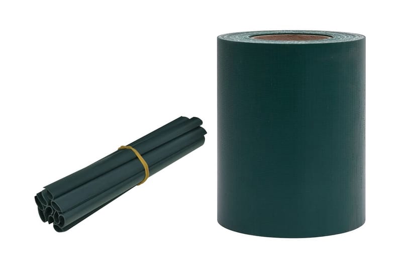 Puutarhan yksityisyyden suojat 4 kpl PVC 35x0,19m - Vihreä - Puutarhakalusteet - Aurinkosuoja - Sermit ja tuulisuojat