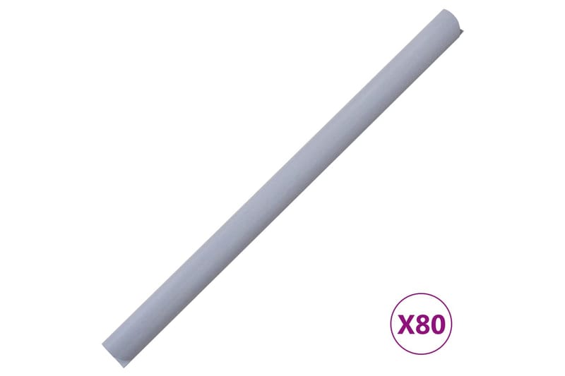 Puutarhan yksityisyyden suojat 4 kpl PVC 35x0,19m - Harmaa - Puutarhakalusteet - Aurinkosuoja - Sermit ja tuulisuojat