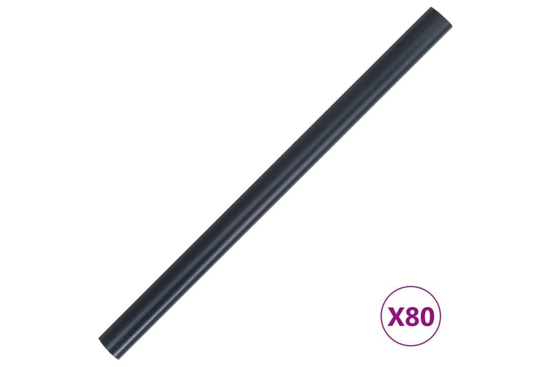 Puutarhan yksityisyyden suojat 4 kpl PVC 35x0,19m - Harmaa - Puutarhakalusteet - Aurinkosuoja - Sermit ja tuulisuojat