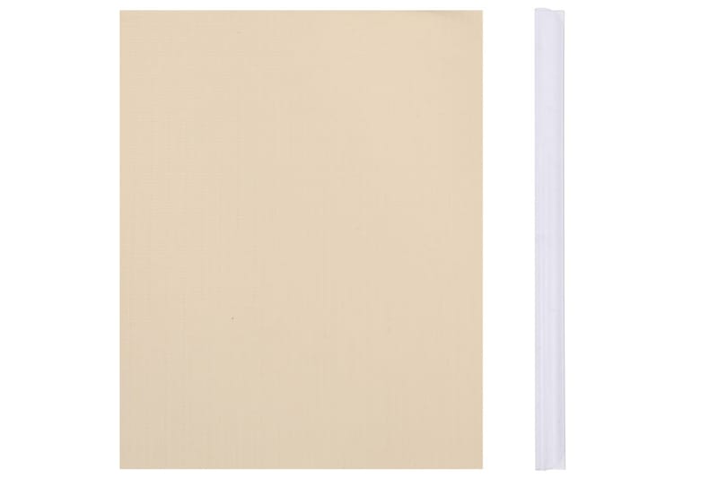 Puutarhan yksityisyyden suojat 4 kpl PVC 35x0,19 m kerma - Kerma - Puutarhakalusteet - Aurinkosuoja - Sermit ja tuulisuojat