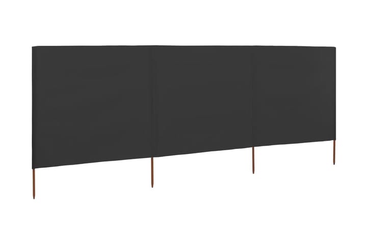 Tuulensuojakangas 3 paneelilla 400 x 120 cm antrasiitti - Sermit ja tuulisuojat - Sermi