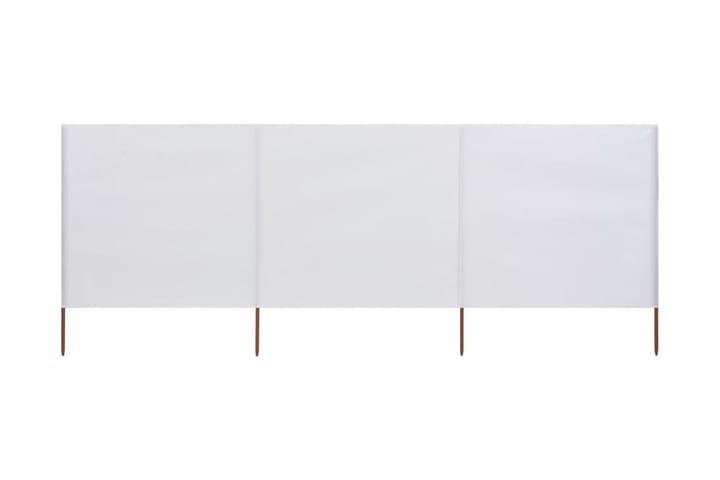 Tuulensuojakangas 3 paneelilla 400 x 120 cm valkoinen - Valkoinen - Sermit ja tuulisuojat - Sermi