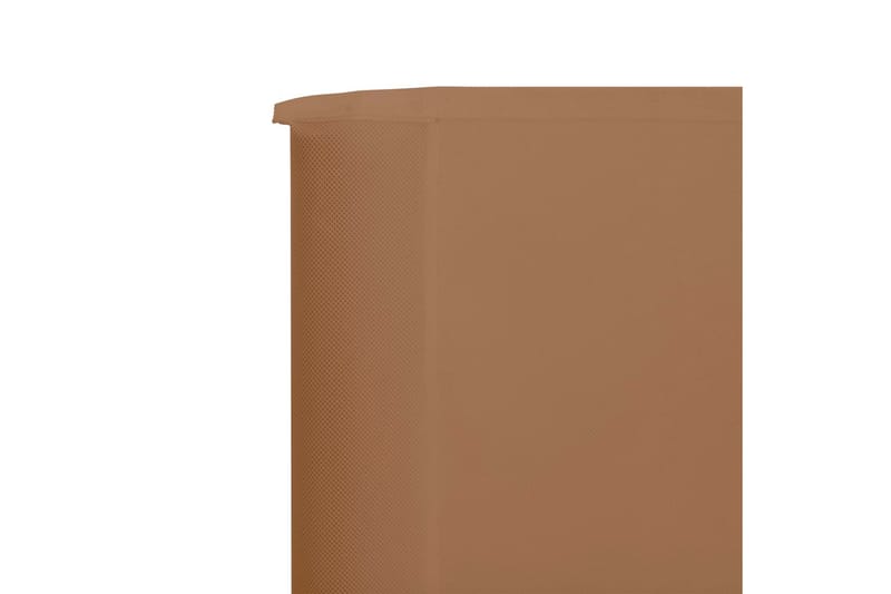 Tuulensuojakangas 3 paneelilla 400x80 cm ruskeanharmaa - Ruskea - Puutarhakalusteet - Aurinkosuoja - Sermit ja tuulisuojat