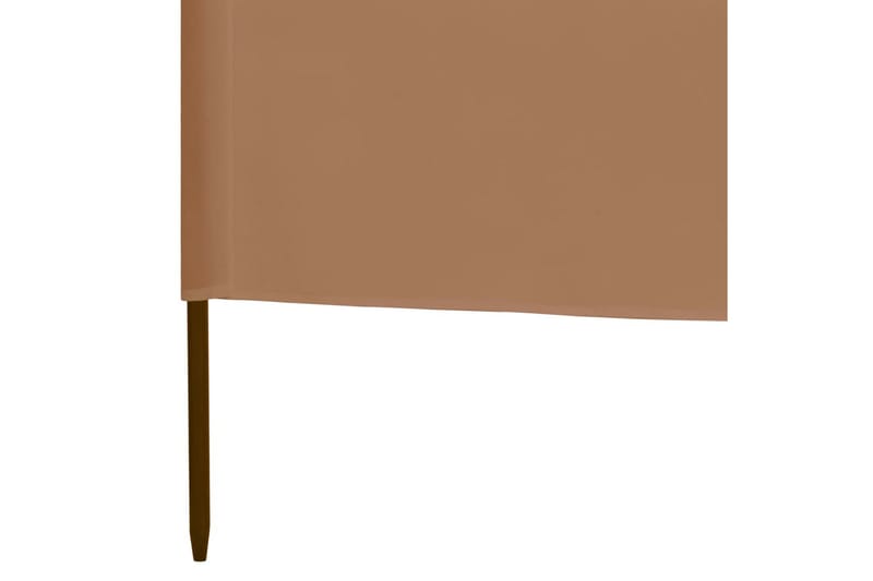 Tuulensuojakangas 3 paneelilla 400x80 cm ruskeanharmaa - Ruskea - Puutarhakalusteet - Aurinkosuoja - Sermit ja tuulisuojat