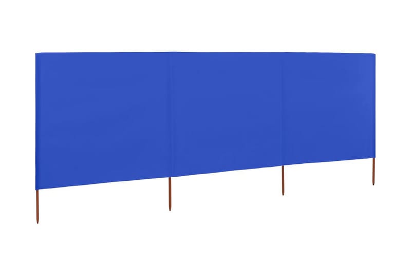 Tuulensuojakangas 3 paneelilla 400x160 cm taivaansininen - Sininen - Puutarhakalusteet - Aurinkosuoja - Sermit ja tuulisuojat