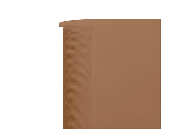 Tuulensuojakangas 3 paneelilla 400x160 cm ruskeanharmaa - Ruskea - Puutarhakalusteet - Aurinkosuoja - Sermit ja tuulisuojat