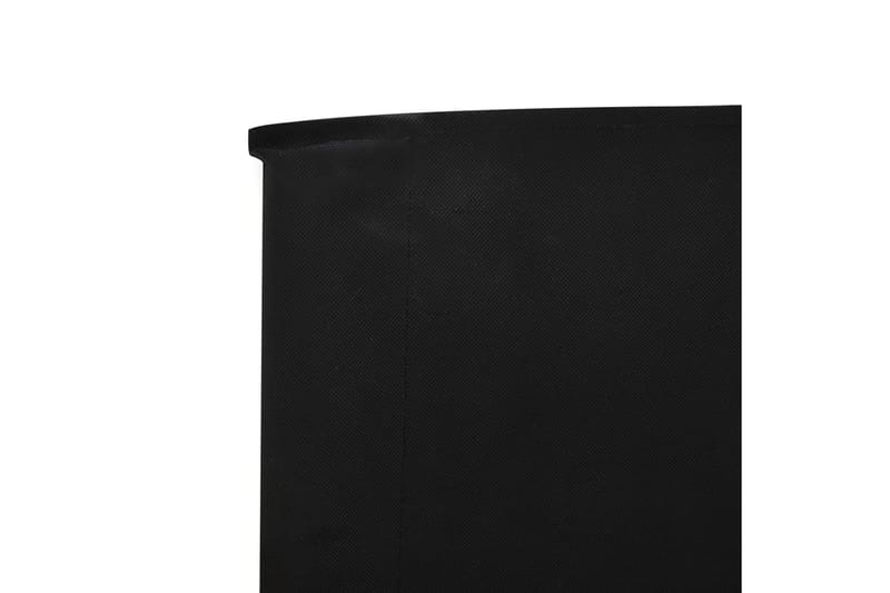 Tuulensuojakangas 3 paneelilla 400x160 cm musta - Puutarhakalusteet - Aurinkosuoja - Sermit ja tuulisuojat