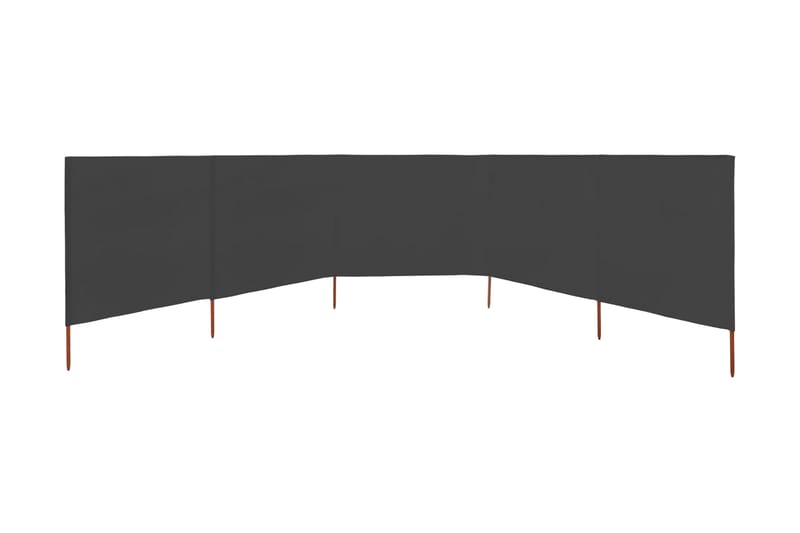 Tuulensuojakangas 5 paneelilla 600x120 cm antrasiitti - Antrasiitti - Puutarhakalusteet - Aurinkosuoja - Sermit ja tuulisuojat