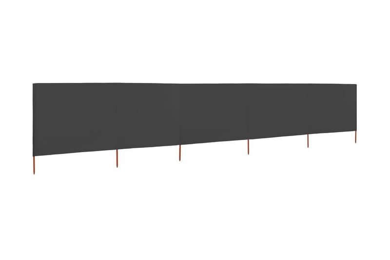 Tuulensuojakangas 5 paneelilla 600x80 cm antrasiitti - Antrasiitti - Puutarhakalusteet - Aurinkosuoja - Sermit ja tuulisuojat