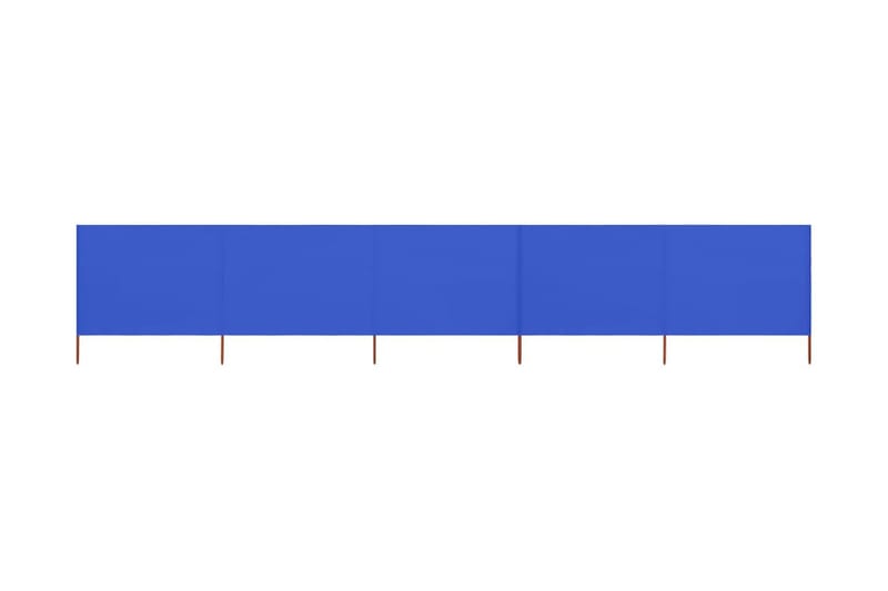 Tuulensuojakangas 5 paneelilla 600x160 cm taivaansininen - Sininen - Puutarhakalusteet - Aurinkosuoja - Sermit ja tuulisuojat