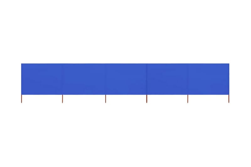 Tuulensuojakangas 5 paneelilla 600x80 cm taivaansininen - Sininen - Puutarhakalusteet - Aurinkosuoja - Sermit ja tuulisuojat