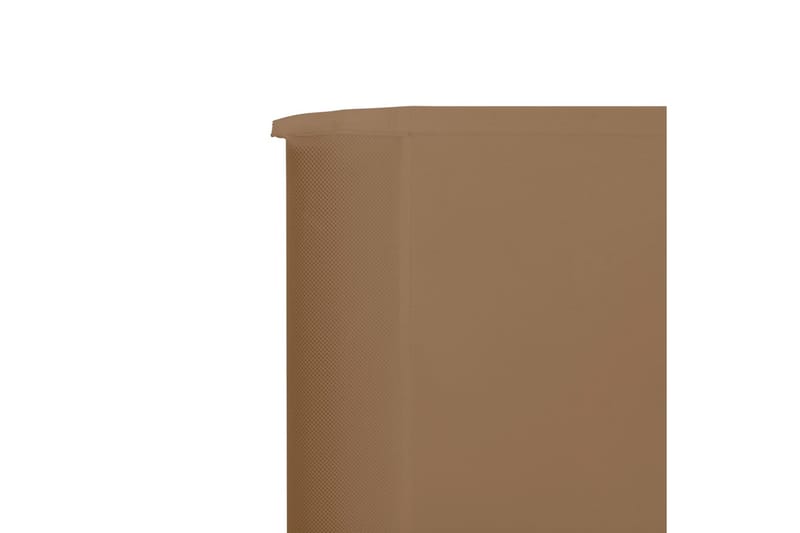 Tuulensuojakangas 6 paneelilla 800 x 80 cm ruskeanharmaa - Ruskea - Puutarhakalusteet - Aurinkosuoja - Sermit ja tuulisuojat