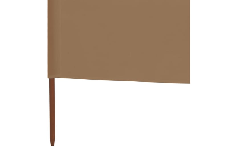 Tuulensuojakangas 6 paneelilla 800 x 80 cm ruskeanharmaa - Ruskea - Puutarhakalusteet - Aurinkosuoja - Sermit ja tuulisuojat