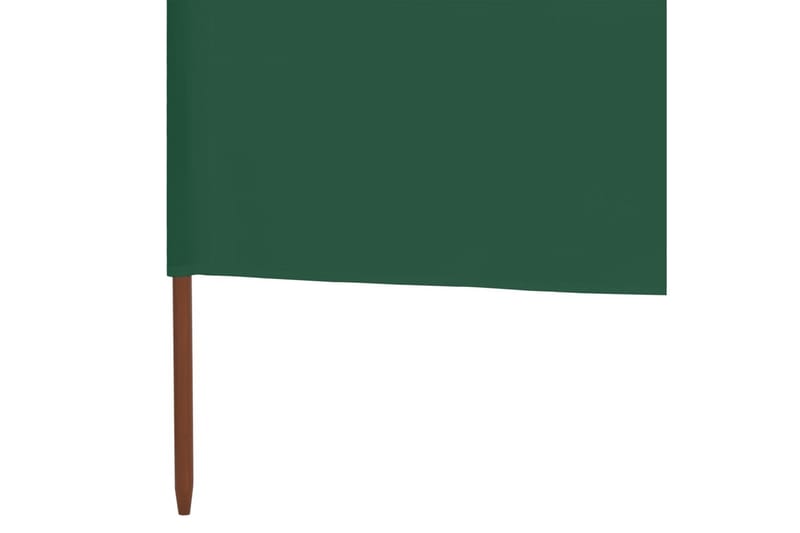 Tuulensuojakangas 6 paneelilla 800 x 80 cm vihreä - Vihreä - Puutarhakalusteet - Aurinkosuoja - Sermit ja tuulisuojat