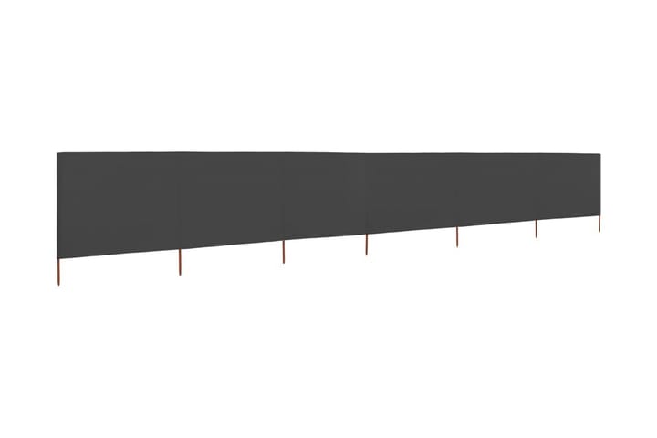 Tuulensuojakangas 6 paneelilla 800 x 80 cm harmaa - Harmaa - Sermit ja tuulisuojat - Sermi