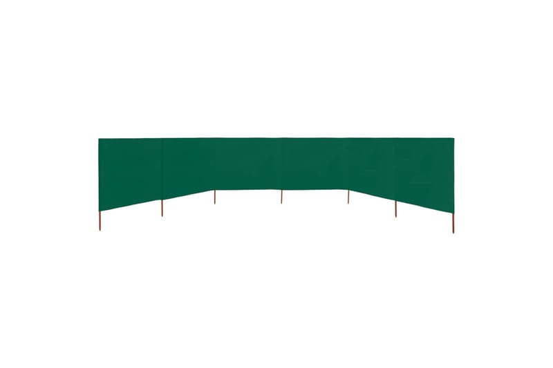 Tuulensuojakangas 6 paneelilla 800x120 cm vihreä - Vihreä - Puutarhakalusteet - Aurinkosuoja - Sermit ja tuulisuojat