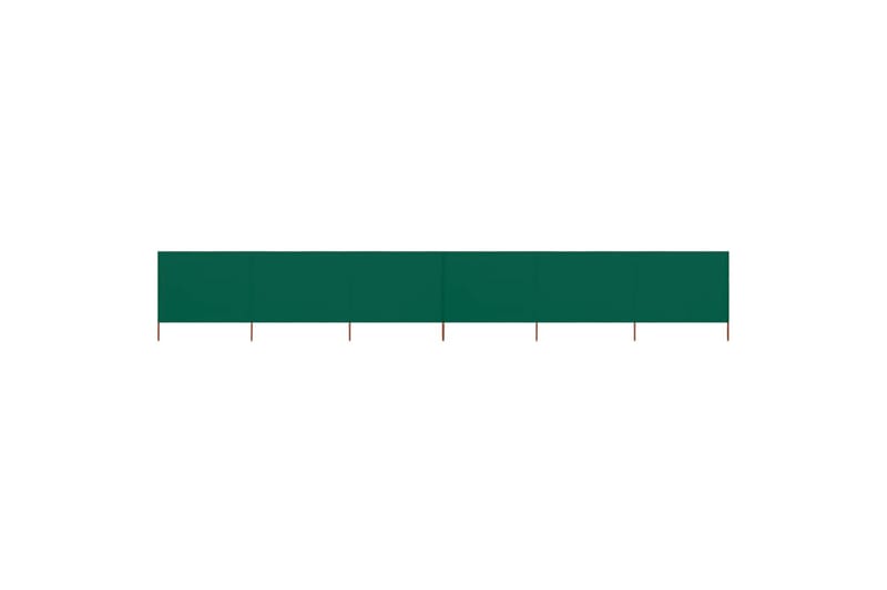 Tuulensuojakangas 6 paneelilla 800x120 cm vihreä - Vihreä - Puutarhakalusteet - Aurinkosuoja - Sermit ja tuulisuojat