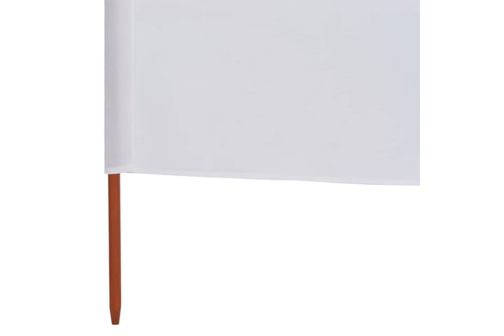Tuulensuojakangas 6 paneelilla 800x160 cm hiekan valkoinen - Valkoinen - Sermit ja tuulisuojat - Sermi
