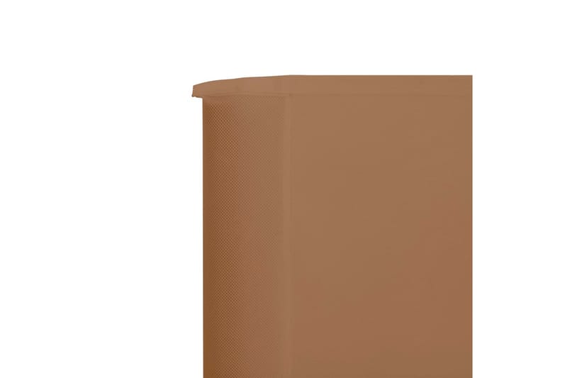 Tuulensuojakangas 6 paneelilla 800x160 cm ruskeanharmaa - Ruskea - Puutarhakalusteet - Aurinkosuoja - Sermit ja tuulisuojat