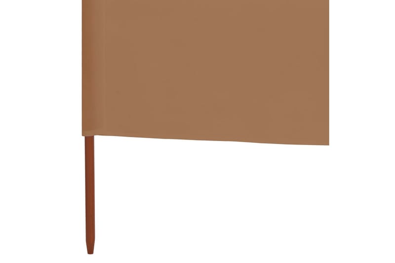 Tuulensuojakangas 6 paneelilla 800x160 cm ruskeanharmaa - Ruskea - Puutarhakalusteet - Aurinkosuoja - Sermit ja tuulisuojat