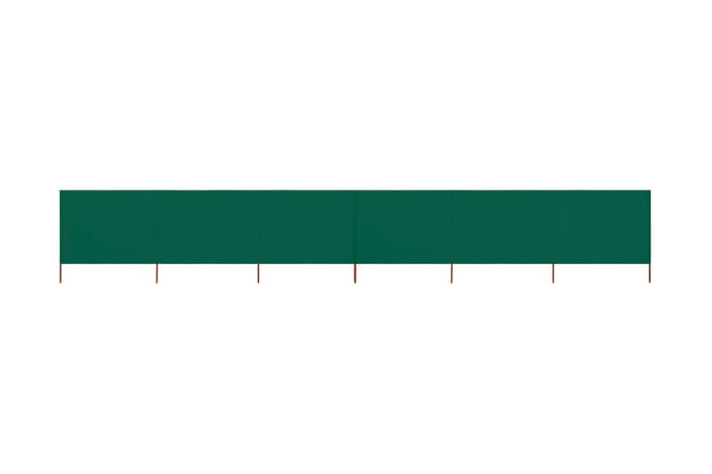 Tuulensuojakangas 6 paneelilla 800x160 cm vihreä - Vihreä - Puutarhakalusteet - Aurinkosuoja - Sermit ja tuulisuojat