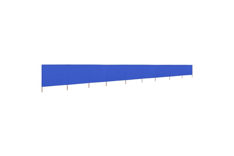 Tuulensuojakangas 9 paneelilla 1200x80 cm taivaansinen - Sininen - Puutarhakalusteet - Aurinkosuoja - Sermit ja tuulisuojat
