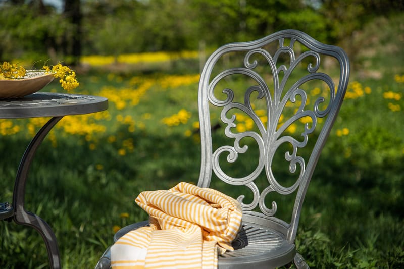 Parvekesetti Nandin 2-istuttava - Hopea - Puutarhakalusteet - Parveke - Parvekekalusteet - Parvekesetti