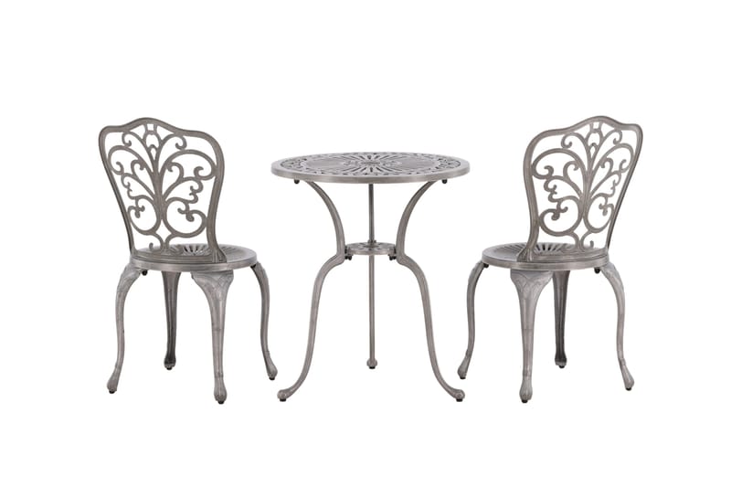 Parvekesetti Nandin 2-istuttava - Hopea - Puutarhakalusteet - Parveke - Parvekekalusteet - Parvekesetti