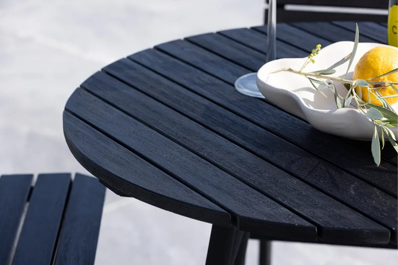 Parvekesetti Mexico 4-istuttava - Musta - Puutarhakalusteet - Parveke - Parvekekalusteet - Parvekesetti