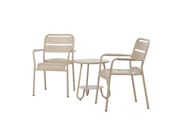 Parvekesetti Faro 2-istuttava - Beige - Puutarhakalusteet - Parveke - Parvekekalusteet - Parvekesetti
