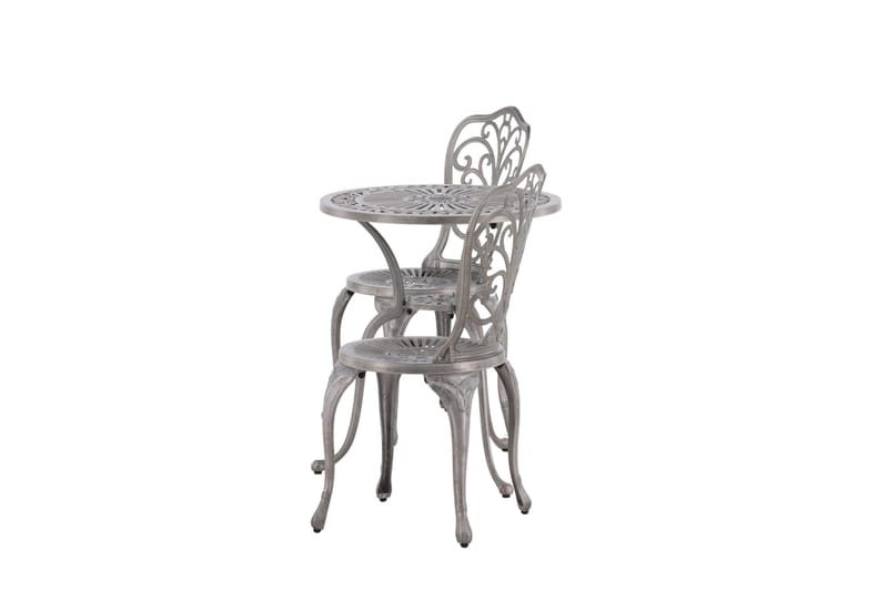 Parvekesetti Nandin 2-istuttava - Hopea - Puutarhakalusteet - Parveke - Parvekekalusteet - Parvekesetti