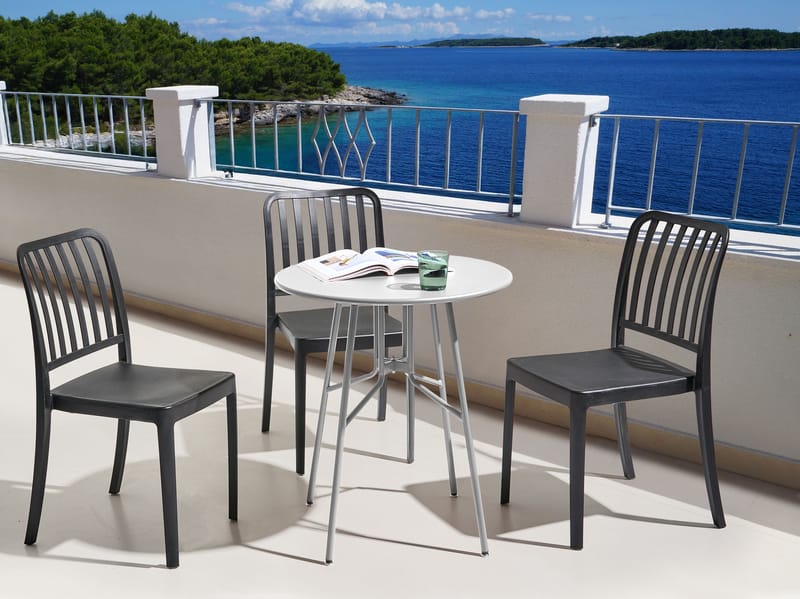 Bistropöytä ulos Taltal 64 cm - Harmaa - Puutarhakalusteet - Parveke - Parvekekalusteet - Parvekepöytä