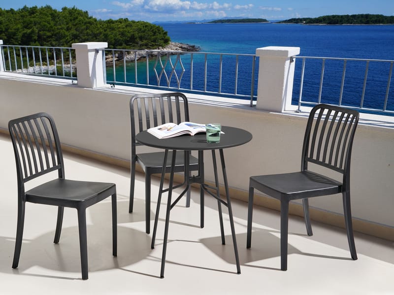 Bistropöytä ulos Taltal 64 cm - Musta - Puutarhakalusteet - Parveke - Parvekekalusteet - Parvekepöytä