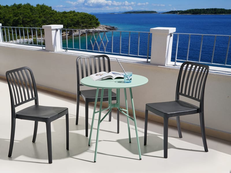 Bistropöytä ulos Taltal 64 cm - Vihreä - Puutarhakalusteet - Parveke - Parvekekalusteet - Parvekepöytä