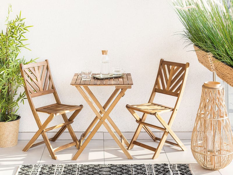 Café-ryhmä Terni - Ruskea - Puutarhakalusteet - Parveke - Parvekekalusteet - Parvekesetti