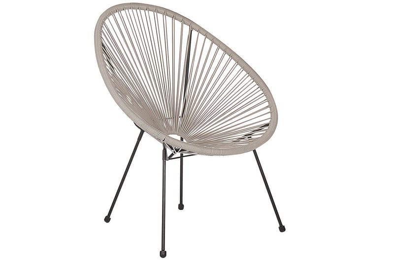 Cafeset Beliani Acapulco II Blå/Svart Light grey||Black - Puutarhakalusteet - Parveke - Parvekekalusteet - Parvekesetti