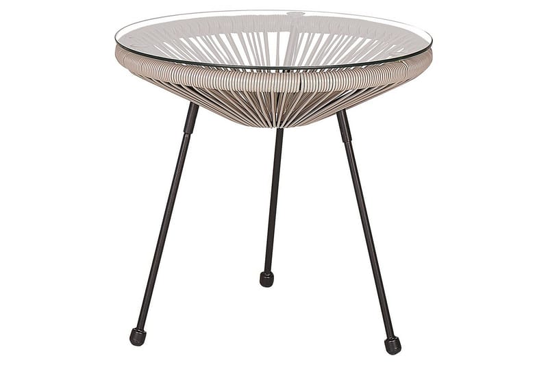 Cafeset Beliani Acapulco II Blå/Svart Light grey||Black - Puutarhakalusteet - Parveke - Parvekekalusteet - Parvekesetti